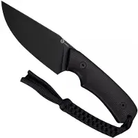 CIVIVI Gander C24058B-2, Black Stonewashed 14C28N, Black Canvas Micarta fixed knife, Matt Gentry design