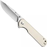SENCUT Aetheris S24095-1, Satin Finished 9Cr18MoV, Ivory G10 pocket knife