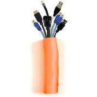 Multibrackets M Universal Cable Sock Self Wrapping 40 millimetriä 25 metriä - Kaapelinsuojasukka, oranssi