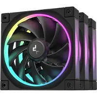 DeepCool FL12 3 kappaleen pakkaus 120 mm ARGB PWM -kotelotuuletin (Musta)