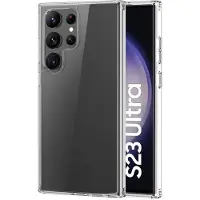 Insmat Crystal Cover, Galaxy S23 Ultra -suojakuori, Läpinäkyvä
