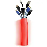 Multibrackets – M UNIVERSAL CABLE SOCK SELF WRAPPING 40MM RED 25M (7350073734573)