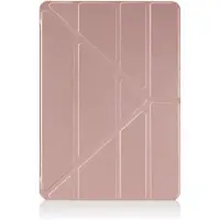 Pipetto Origami Case, iPad Pro 11" -suojakotelo, Ruusukulta/Läpikuultava