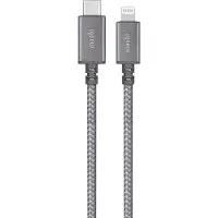 Moshi Integra USB-C – Lightning -kaapeli, 1,2 m, Titanium