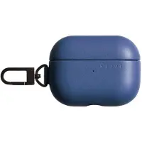 Mujjo Echelon Leather Case for AirPods Pro 2 Monaco Blue