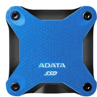 ADATA SD620 2 Tt -ulkoinen SSD, musta, sininen, punainen