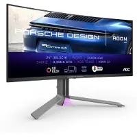 AOC Porsche Design PD34 34" UWQHD, QD-OLED, 240Hz -kaareva pelinäyttö