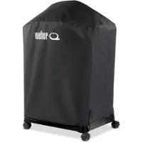 Weber Grillin Premium-suojapeite Q1000N-/Q2000N-sarjalle, jossa on vaunu