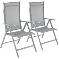 Songmics Puutarhatuolit, , 56x70x106 cm, Harmaa.