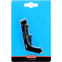 Elvedes Rear Flat Mount / Post Mount Disc Adapter Musta 160 mm