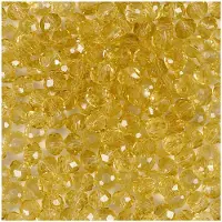Creativ Company Faceted Beads Yellow 45pcs.