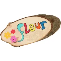 Playwood Nameplate Tree bark