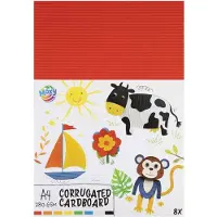Creative Craft Group Ribbed Craft Cardstock A4 8 Sheets 8 Colors