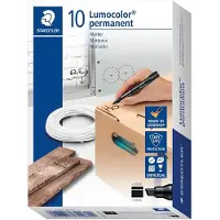 Staedtler Marker Lumocolor permanent .10 pcs.Red
