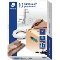 Staedtler Marker Lumocolor permanent.10 pcs Orange