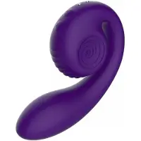 SVibe Snail Gizi Ladattava Kaksoisvibraattori - Lila