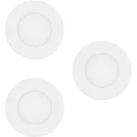 Eglo connect Smart LED-uppovalaisin Fueva-Z, valkoinen, 3 kpl:n sarja himmennettävä, Valkoinen/opaali, Olohuone/ruokailutila, Metalli, Moderni