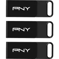 PNY Elite, 128 GB, USB Type-C, 3.2 Gen 1 (3.1 Gen 1), 120 MB/s, Liuku, Musta (P-FD128X3ELC-GE)