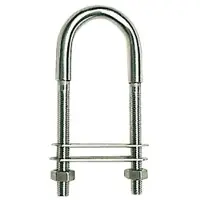 Osculati Ruostumaton Teräs U-pultti 2 Lautasella 70x20 Mm 135 Mm 5 Yksiköt
