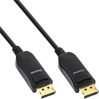 InLine Cable DisplayPort 1.4 AOC cable active, 8K4K, black, gold, 30m