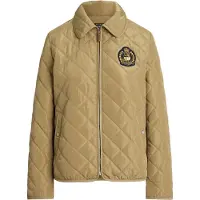 Ralph Lauren Crest-Patch Diamond-Quilted Jacket - Beige - L