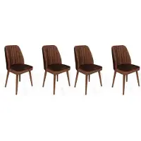 Atelier Del Sofa 4 tuolin sarja, , ruskea