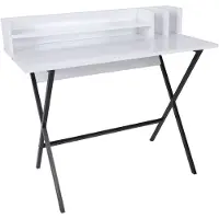 Skye Decor Kirjoituspöytä Steyr, 100x50x89 cm, valkoinen/musta