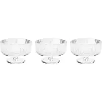 Stelton - Pilastro Jalallinen Kulho 11 cm 3 kpl Kirkas
