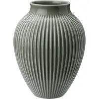 Knabstrup Keramik - Ripple Maljakko 27 cm Celadon Green