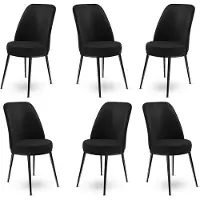 Atelier Del Sofa tuolin setti Dexa, musta
