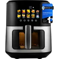 ProfiCook PC-FR 1286 H, 6,5 l, 1700 W, airfryer, musta, Stainless steel