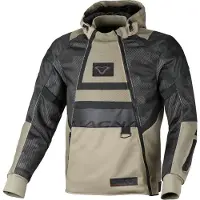 Macna Rebelite Miesten Tekstiilitakki Musta/Hiekka Miehet, size XL