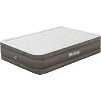 Bestway Fortech Air Mattress Queen ilmatäytteinen varavuode, sisäänrakennettu pumppu, 203 x 152 x 46 cm