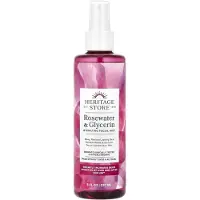 Heritage Store , Rosetarra & Glyseroli, Hoidollinen Kasvojäätelyneppari, 8 fl oz (237 ml)