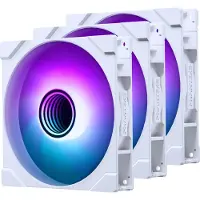 Phanteks M25 Gen2 140 mm PWM DRGB tuuletin, valkoinen, 3 kpl