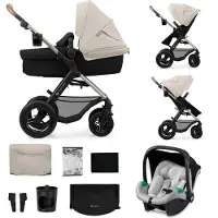 Kinderkraft MOOV 2 Air 3-in-1 Yhdistelmävaunut, Moonlight Grey
