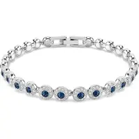 Swarovski Rannekoru 'Una' sininen / hopea