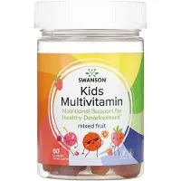 Swanson Health Lasten multivitamiinikarkit, Hedelmämaku – 60 kappaletta