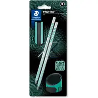 Staedtler Bleistift NORIX HB Set BK 100% PEFC tuerkis/schwarz (181 SBK2-3)