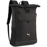 Puma Urheilureppu 'TECH Roll Top' musta / valkoinen