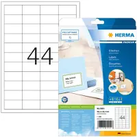Herma 5051, Valkoinen, Suorakulmio, Kiinteä, Paperi, Matta, Laser/Inkjet