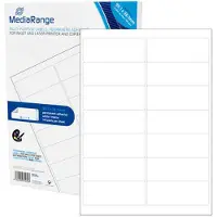 MediaRange MRINK146, Valkoinen, Kiinteä, 99,1 x 38,1, A4, Matta, Laser/Inkjet