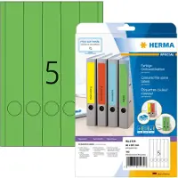 Herma 5134, Vihreä, Itse kiinnittyvä tulostintarra, A4, Paperi, Laser/Inkjet, Kiinteä