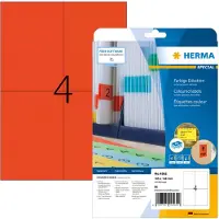Herma 4562, Punainen, Suorakulmio, A4, Universaali, Matta, Laser/Inkjet