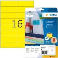 Herma 4551, Keltainen, Suorakulmio, A4, Universaali, Matta, Laser/Inkjet