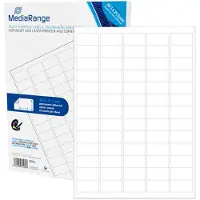 MediaRange MRINK151, Valkoinen, Kiinteä, 30,1 x 21,2, Matta, Laser/Inkjet, 65 kpl