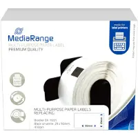 MediaRange ge Schriftband 29x90mm schwarz/weiß Brother DK-11201 400Stk (MRBDK11201)