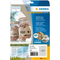 Herma 10750, Ruskea, Suorakulmio, Kiinteä, 25,4 x 10 mm, A4, Universaali