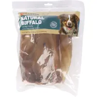 Flamingo Säästöpakkaus: 2x5kpl Nature Snack puhvelin korvat lihaa koirille