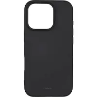 Onsala Collection Silikonipintainen MagSeries-suojakuori musta iPhone 16 Pro
